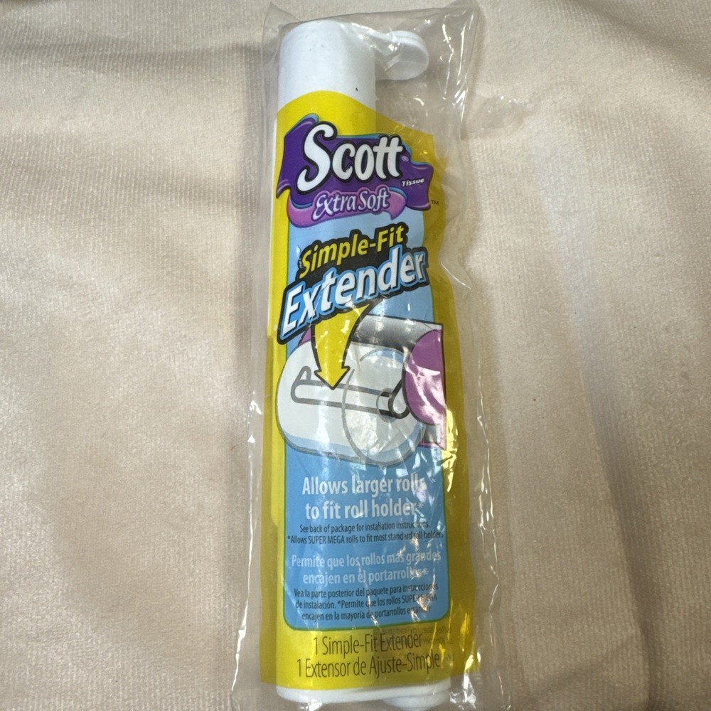 SCOTT Simple Fit Toilet Paper Roll Extender for Larger Rolls NIP